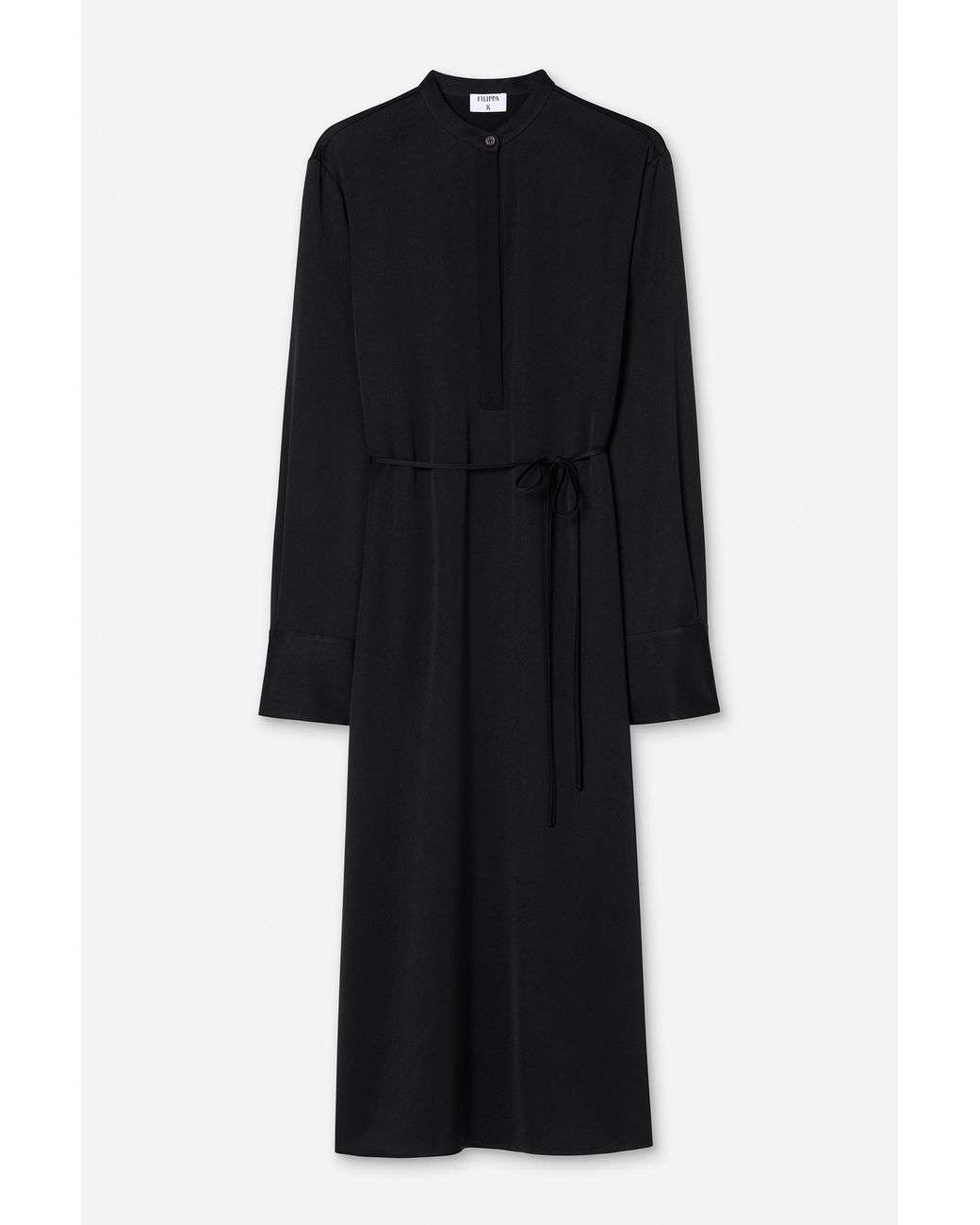 Filippa K Black Half Placket Dress