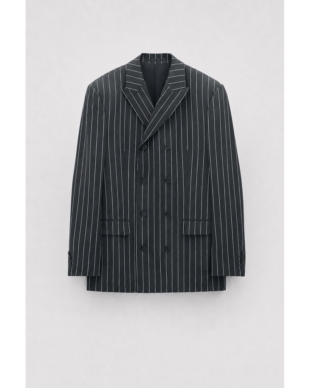 Filippa K Blue Wool Pinstripe Blazer for men