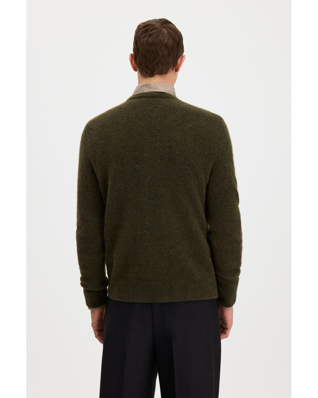 Filippa K Green Wool Yak Sweater for men
