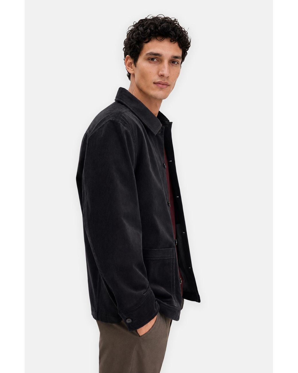 Filippa K Black Taylor Corduroy Jacket for men