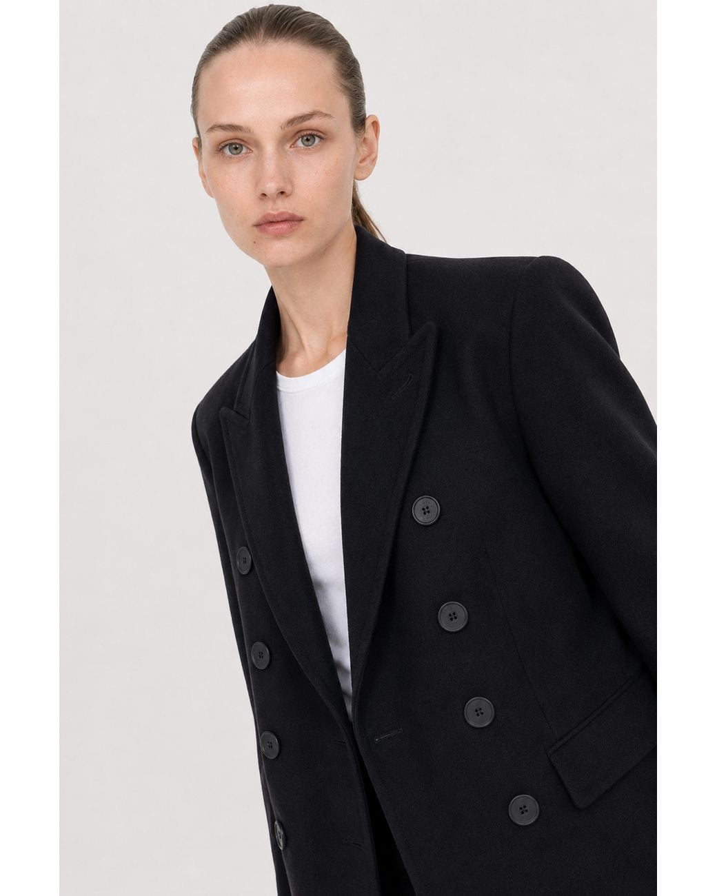 Filippa K Blue Tailored Peacoat