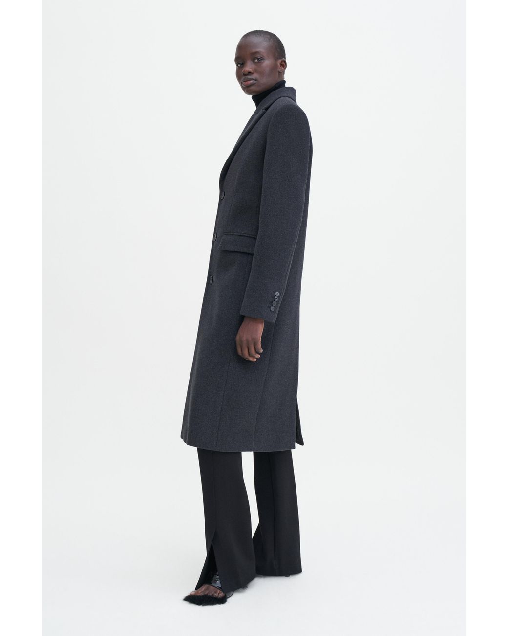Filippa K Blue 93 Slim Wool Coat