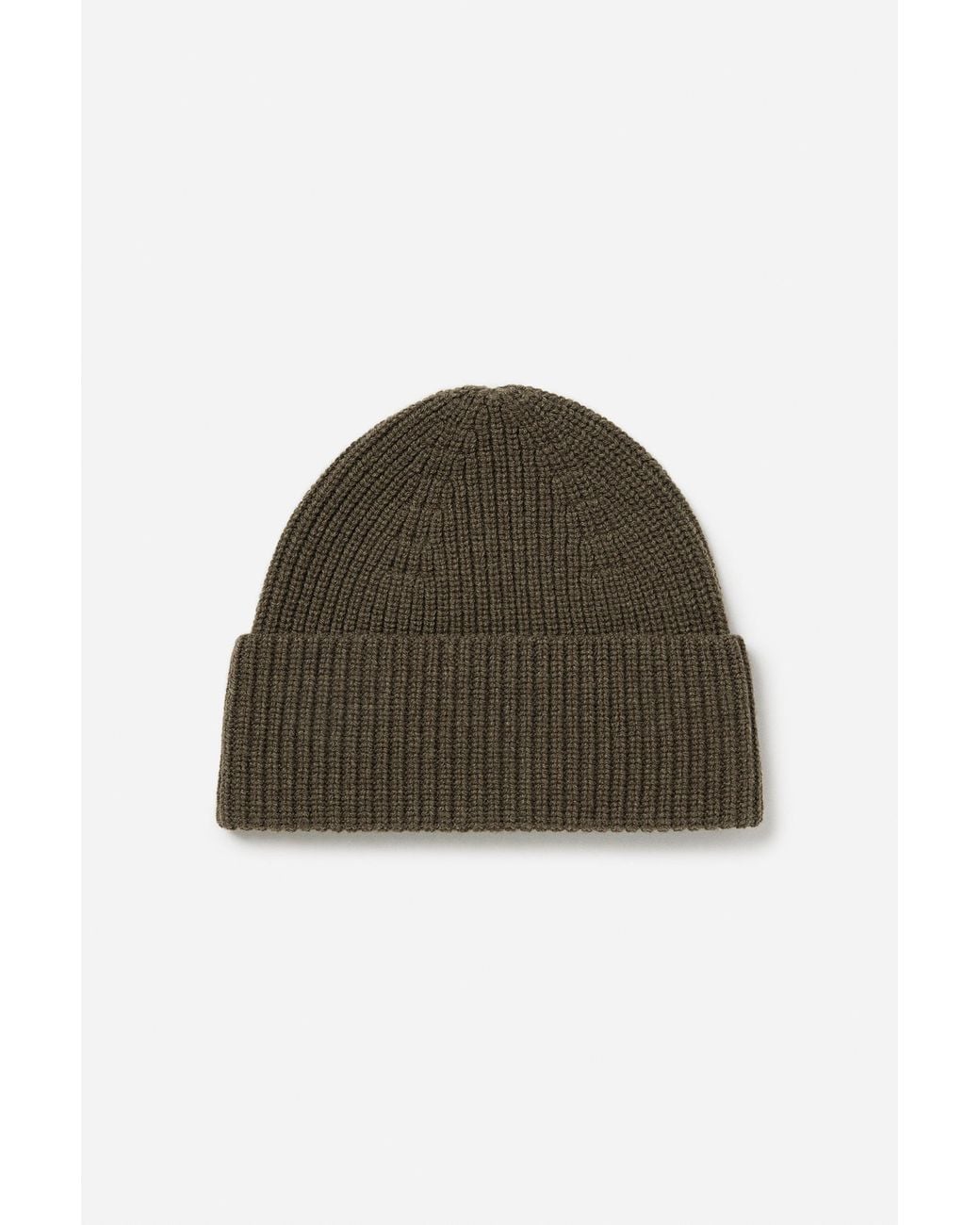 Filippa K Black Wool Rib Hat for men