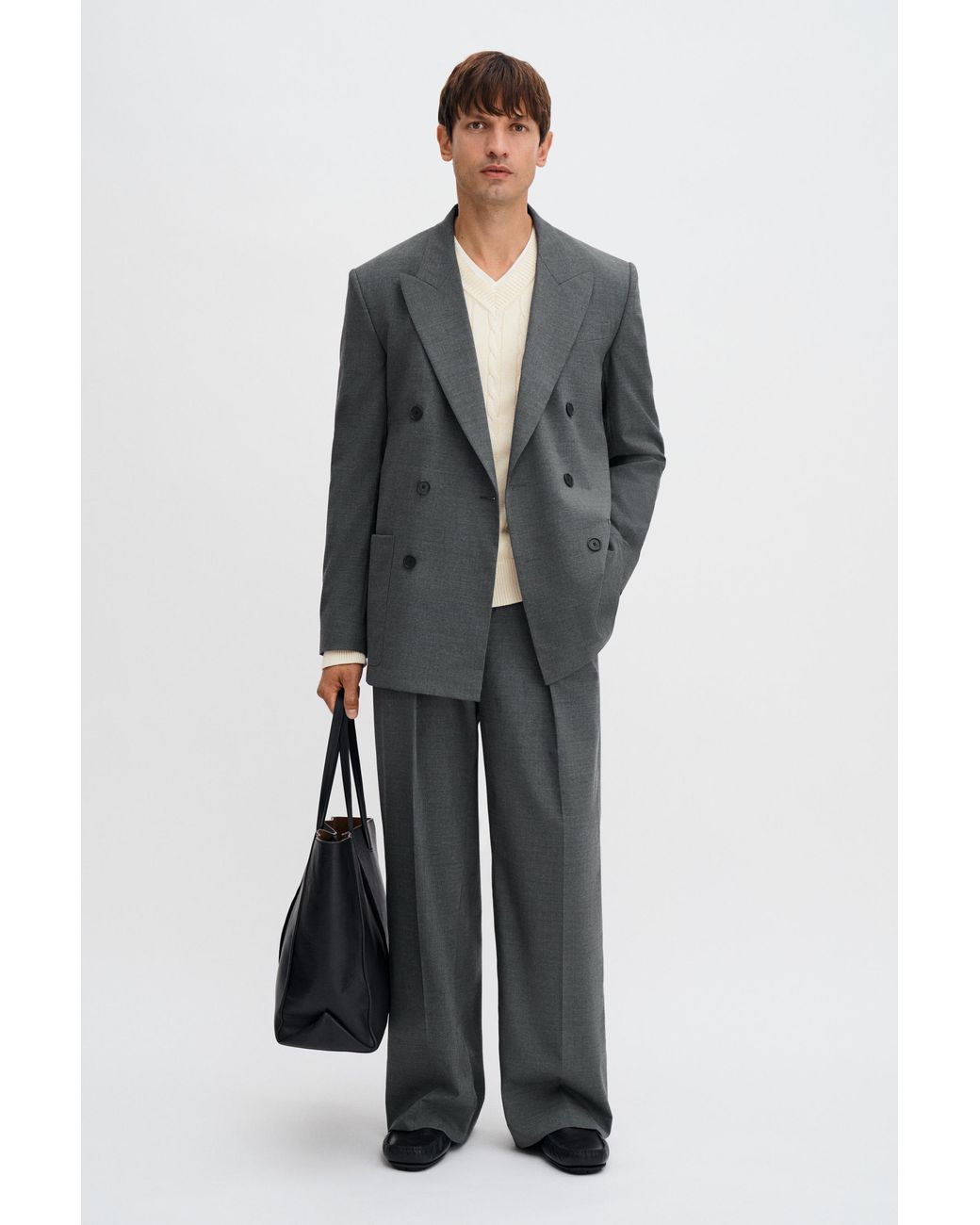 Filippa K Gray Michael Pinstripe Blazer for men