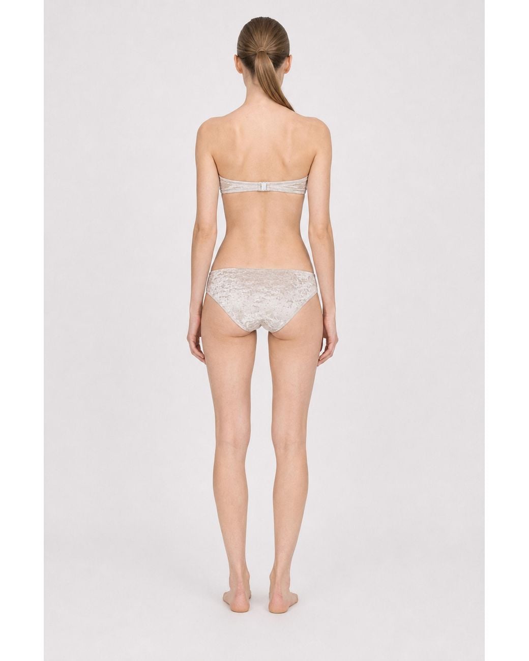 Filippa K White Velvet Hipster Swim Briefs