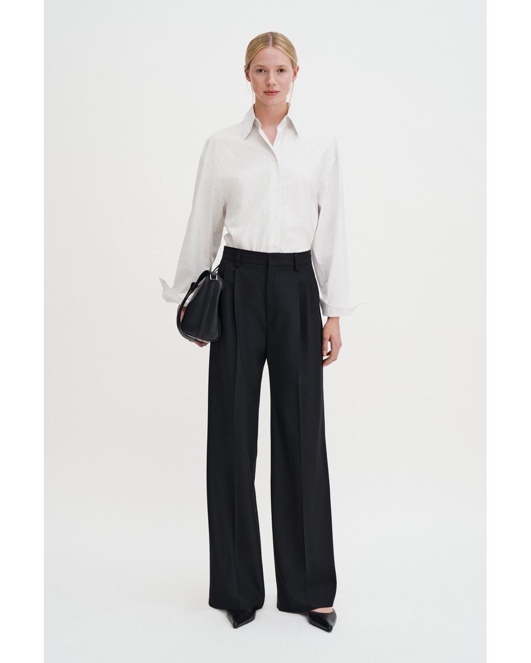 Filippa K White Darcey Wool Trouser