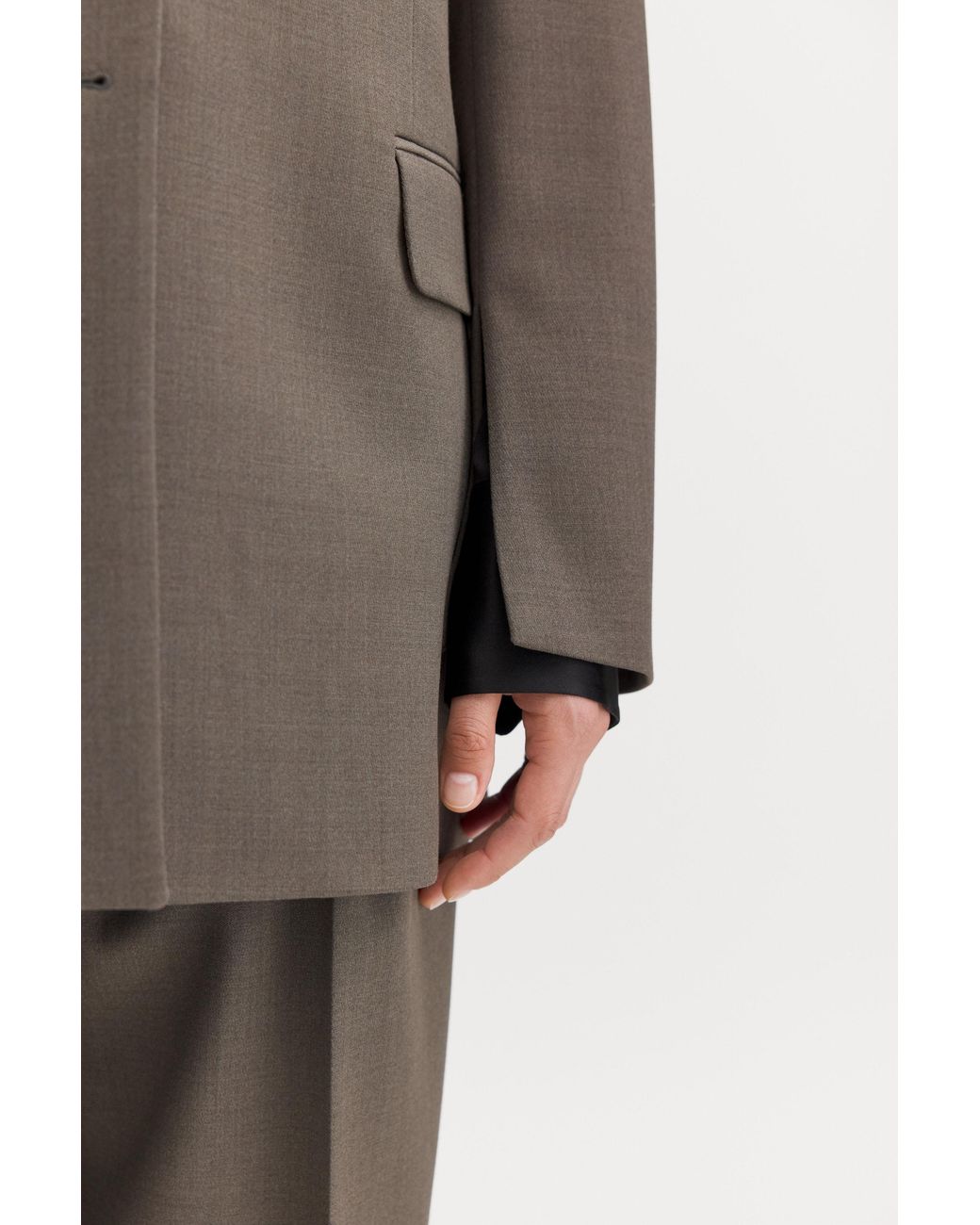 Filippa K Brown Slit Blazer