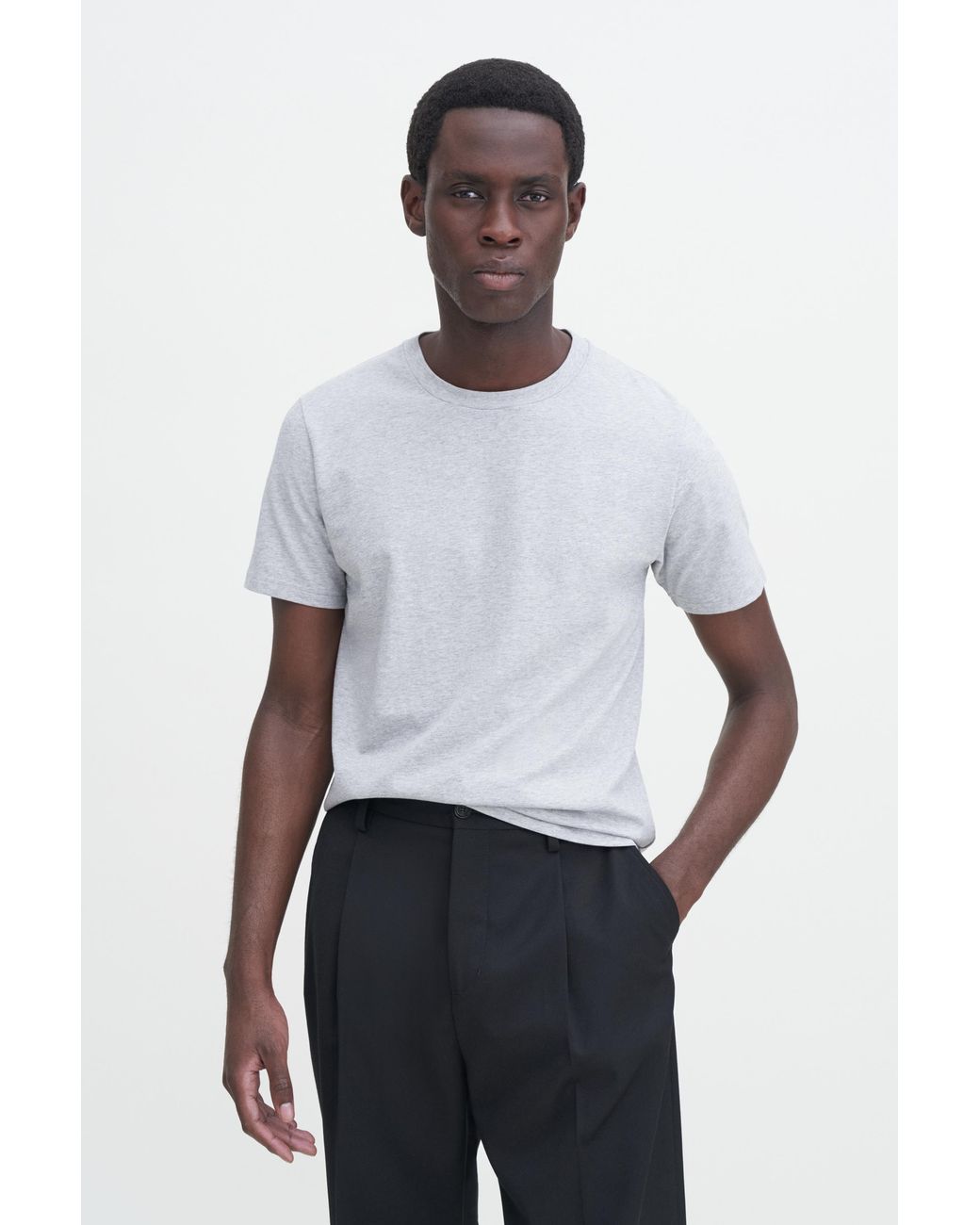 Filippa K White Stretch Cotton Tee for men
