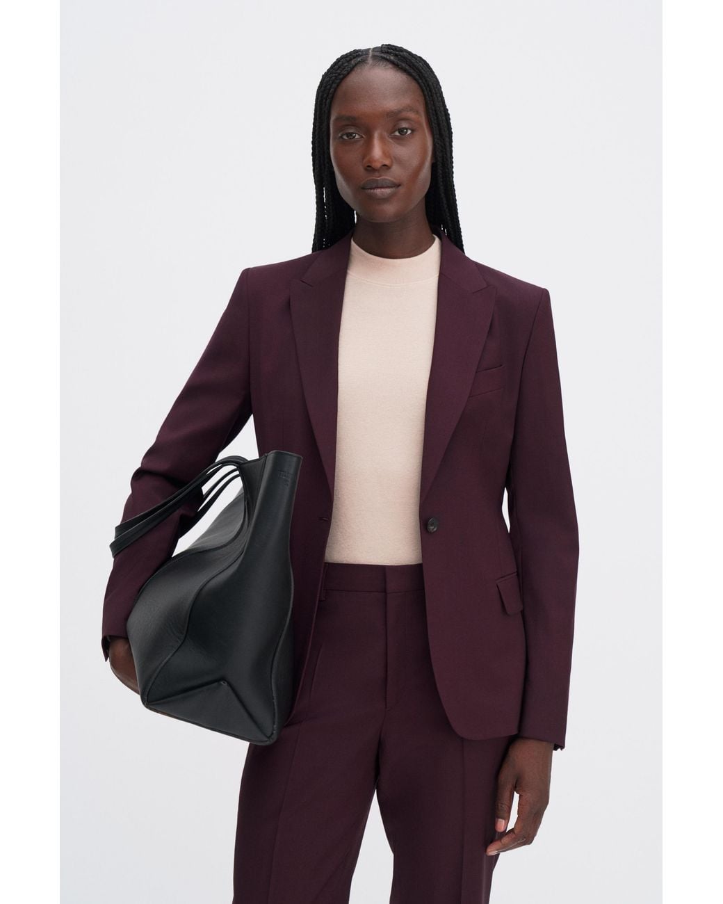 Filippa K Purple Sasha Cool Wool Blazer