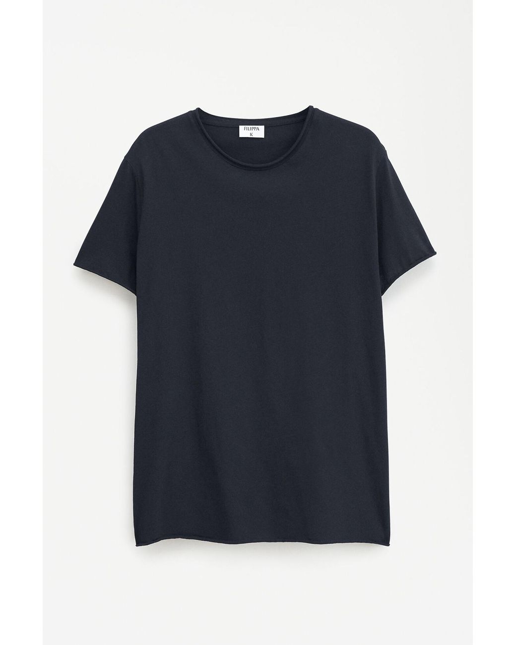 Filippa K Black Roll Neck Tee for men
