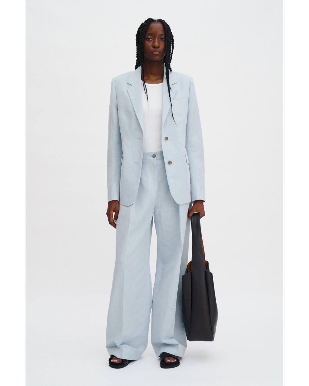 Filippa K Blue Delilah Linen Blazer