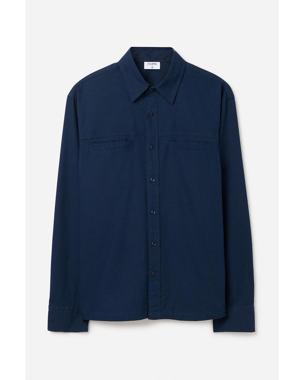 Filippa K Blue Welt Pocket Shirt for men