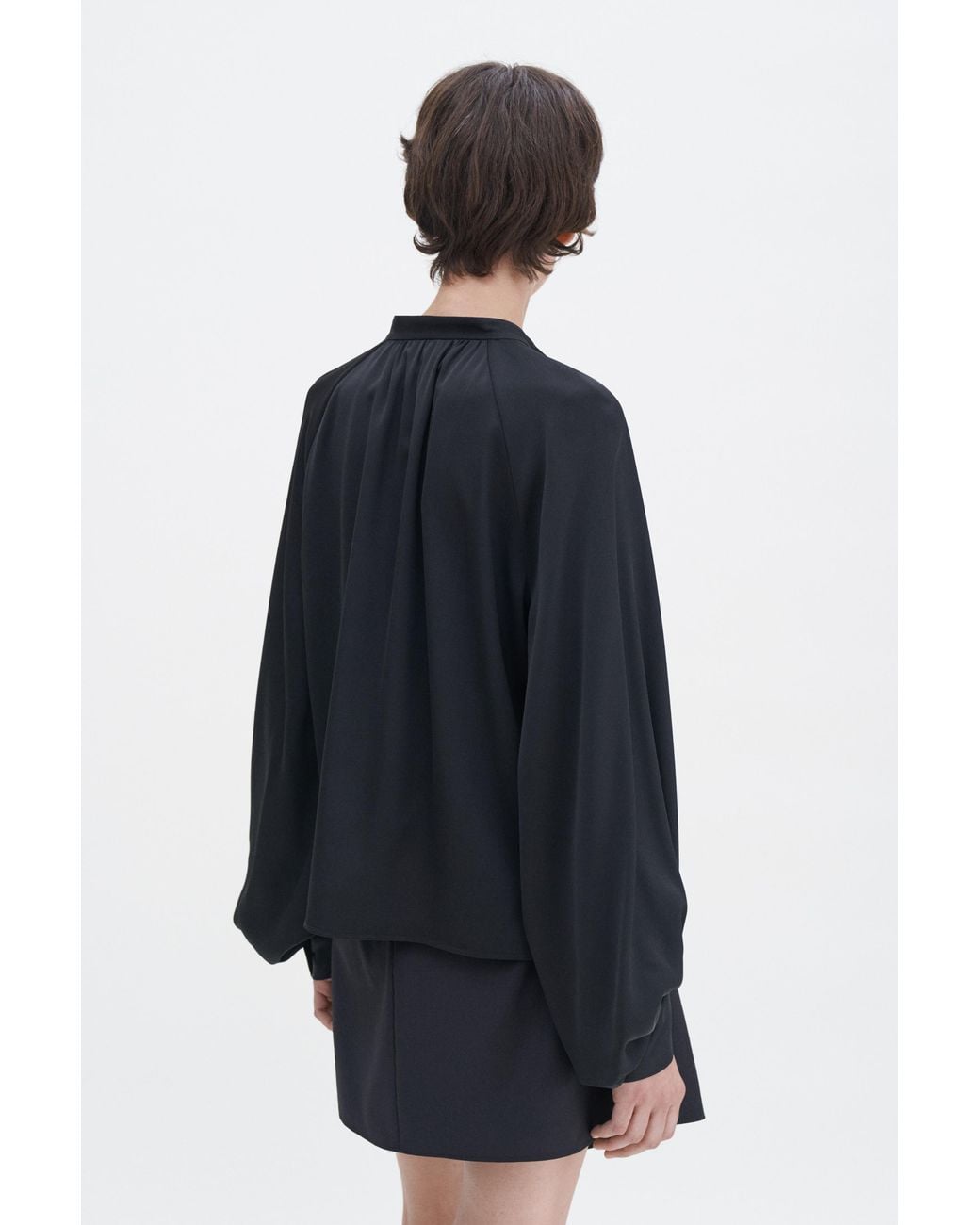 Filippa K Blue Stand Collar Blouse