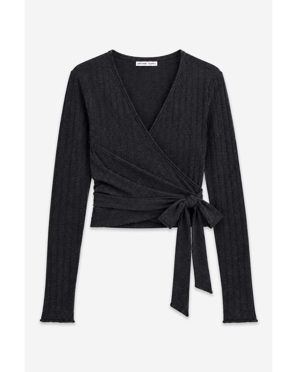 Filippa K Blue Knit Wrap Top