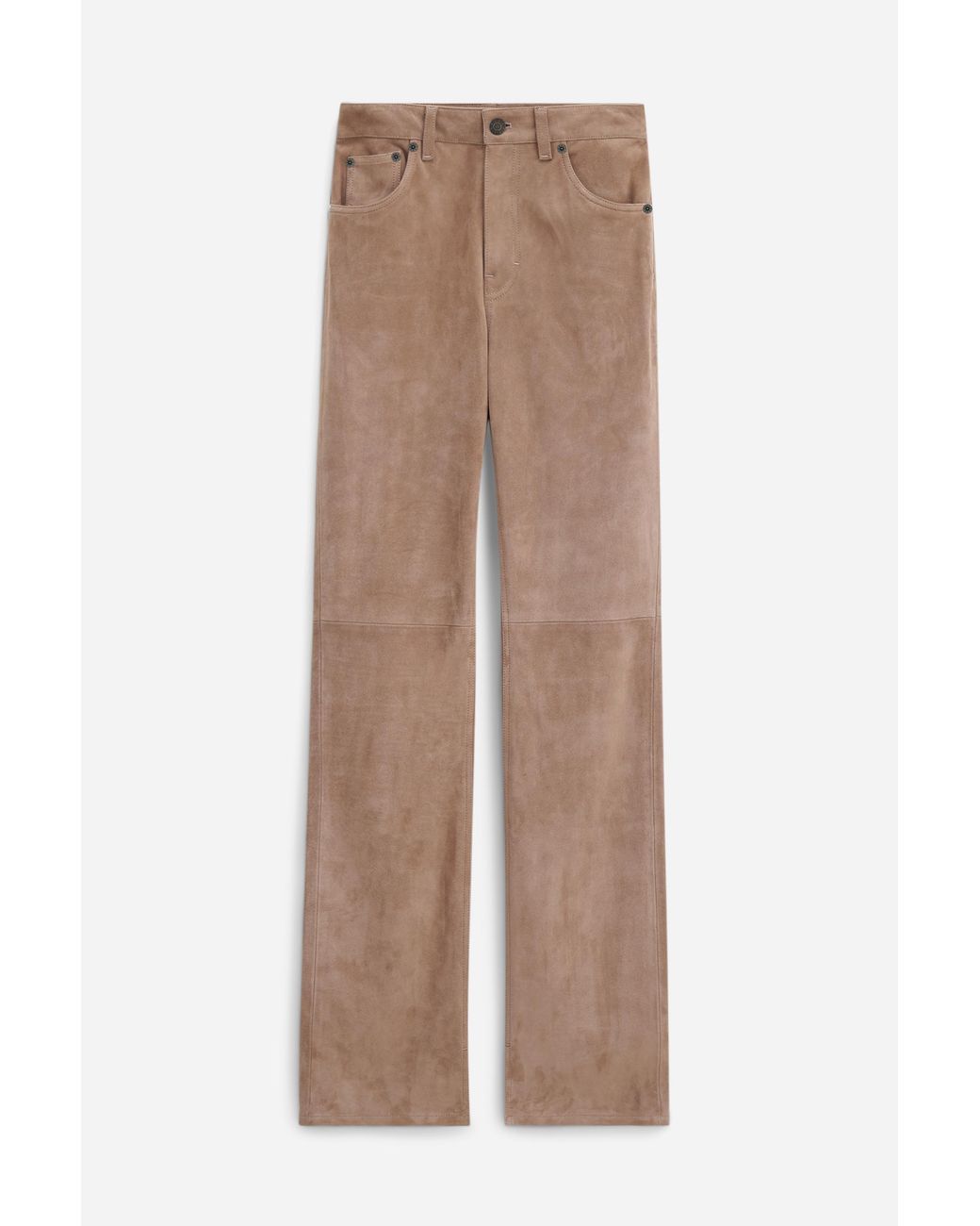 Filippa K White Suede Five Pocket Trousers