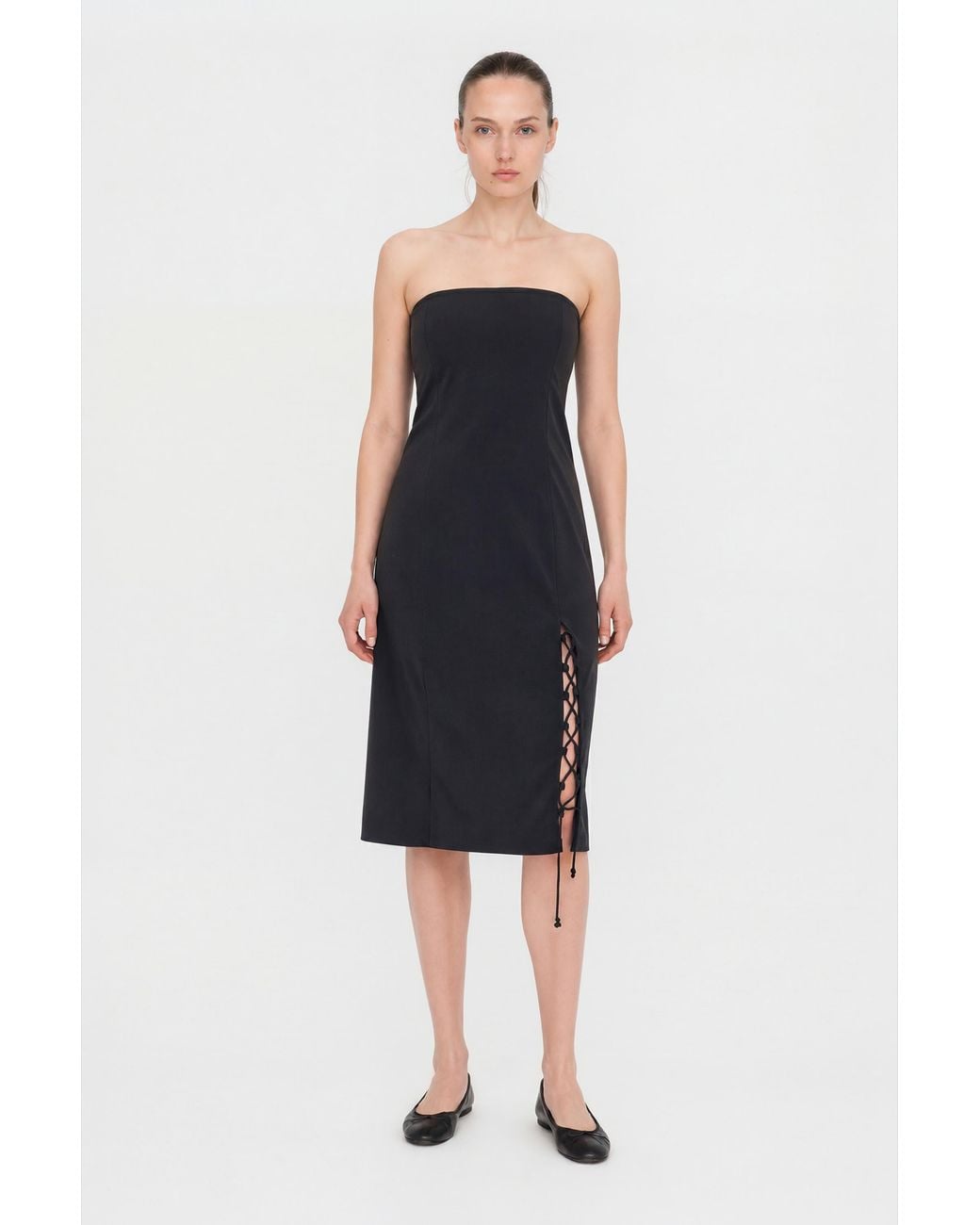 Filippa K Blue Tailored Tube Dress