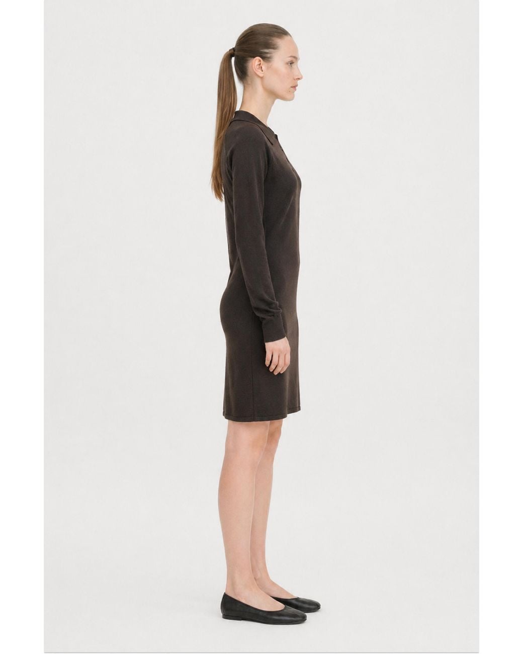 Filippa K Black Polo Merino Dress