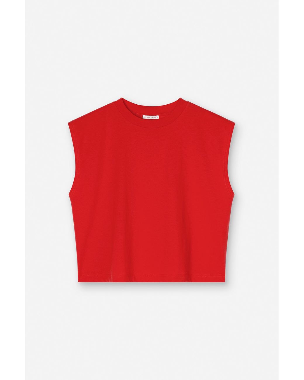 Filippa K Red Cotton Muscle Tank