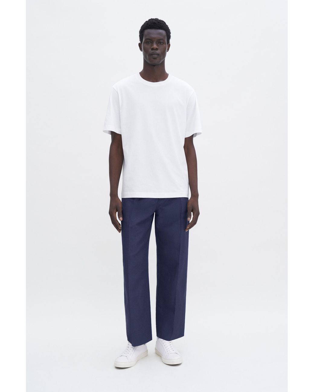 Filippa K White Regenerative Cotton Tee for men