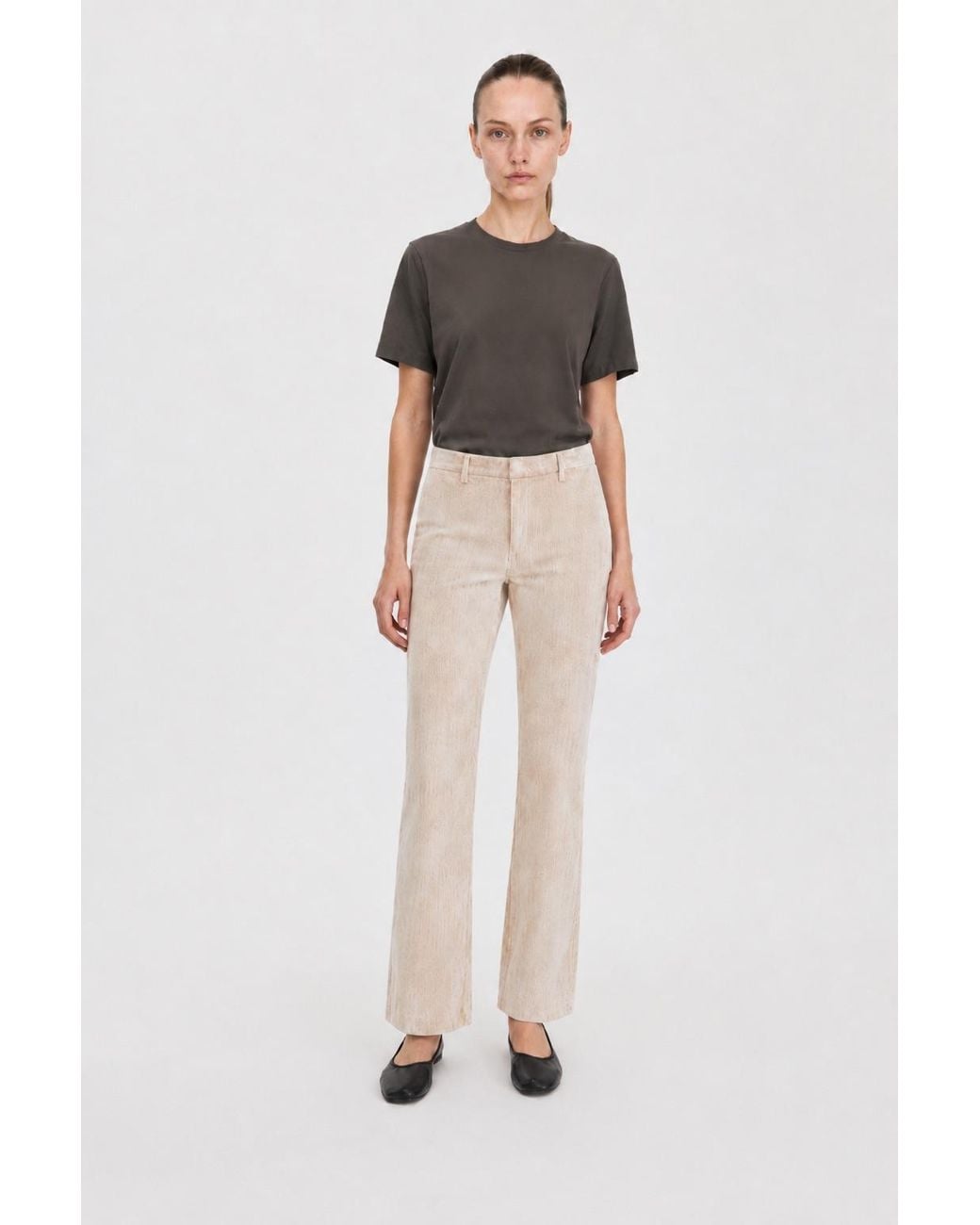 Filippa K Natural Corduroy Bootcut Trousers