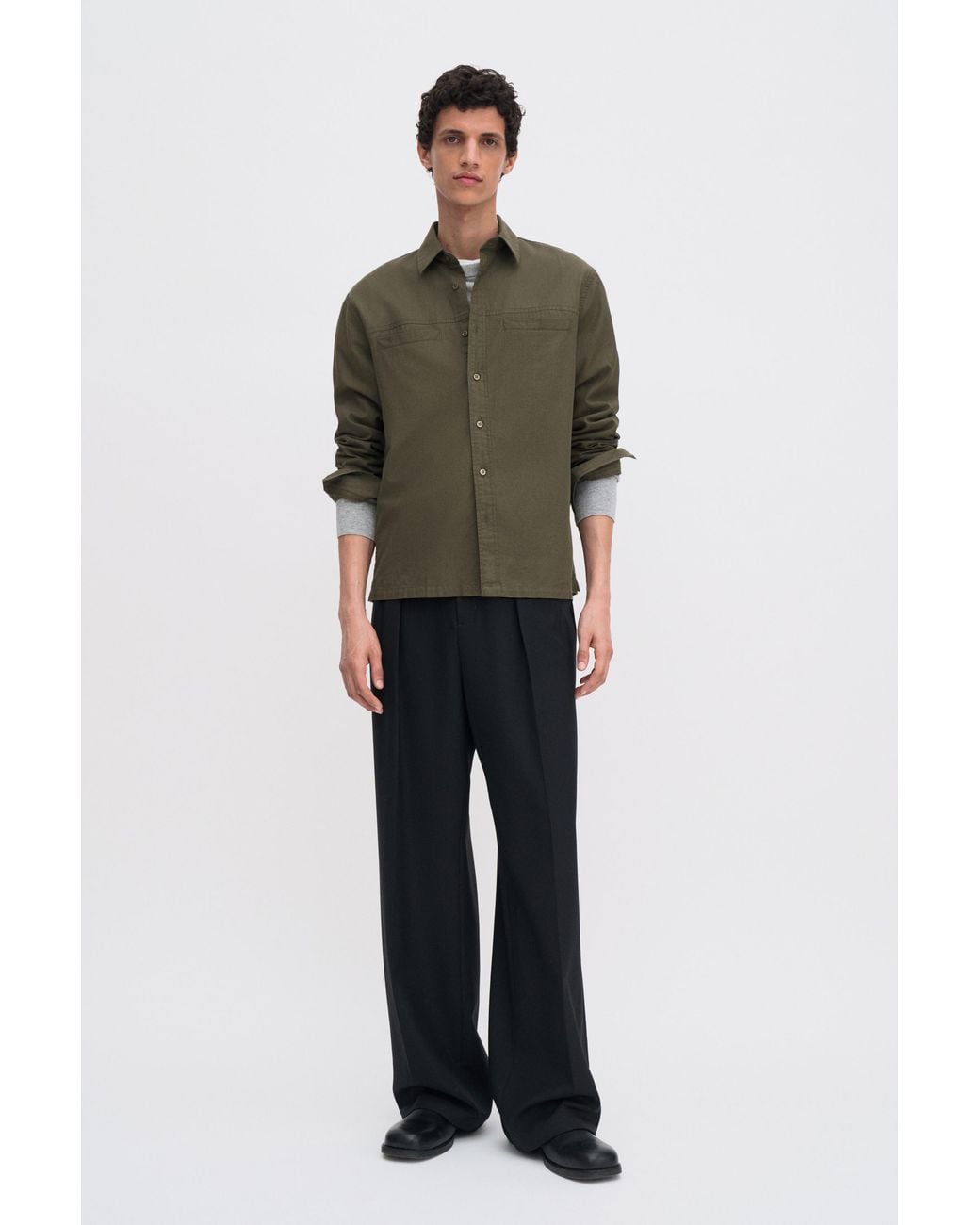 Filippa K Green Welt Pocket Shirt for men