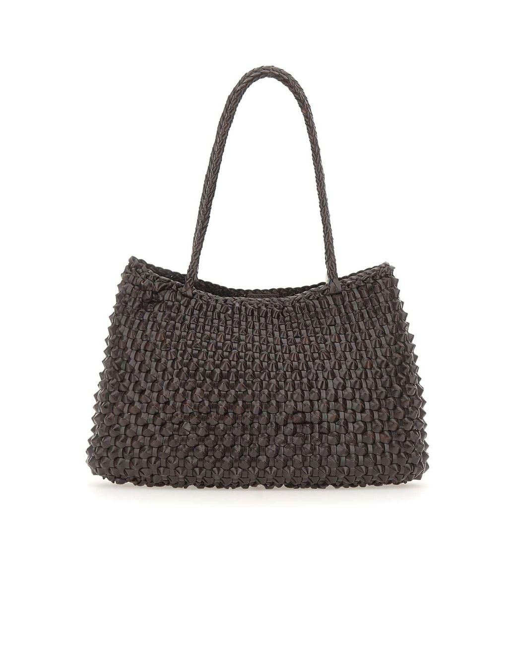 Borsa A Spalla "S.Croce Cactus" di Dragon Diffusion in Black
