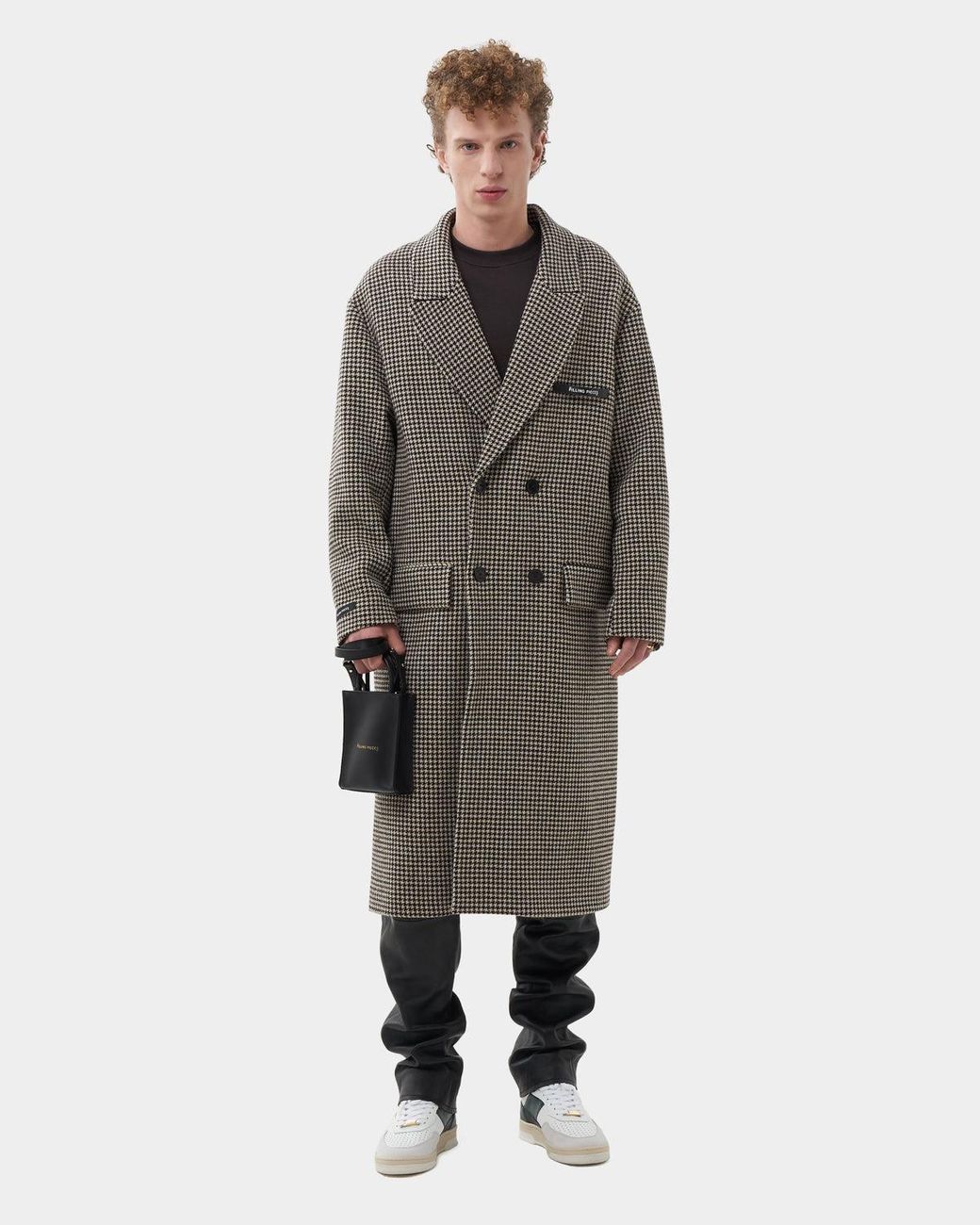 Filling Pieces Wool Coat Houndstooth Multi in Gray | Lyst