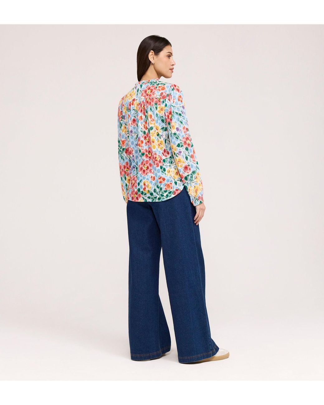 Finery London White Lizzie Jersey Blouse