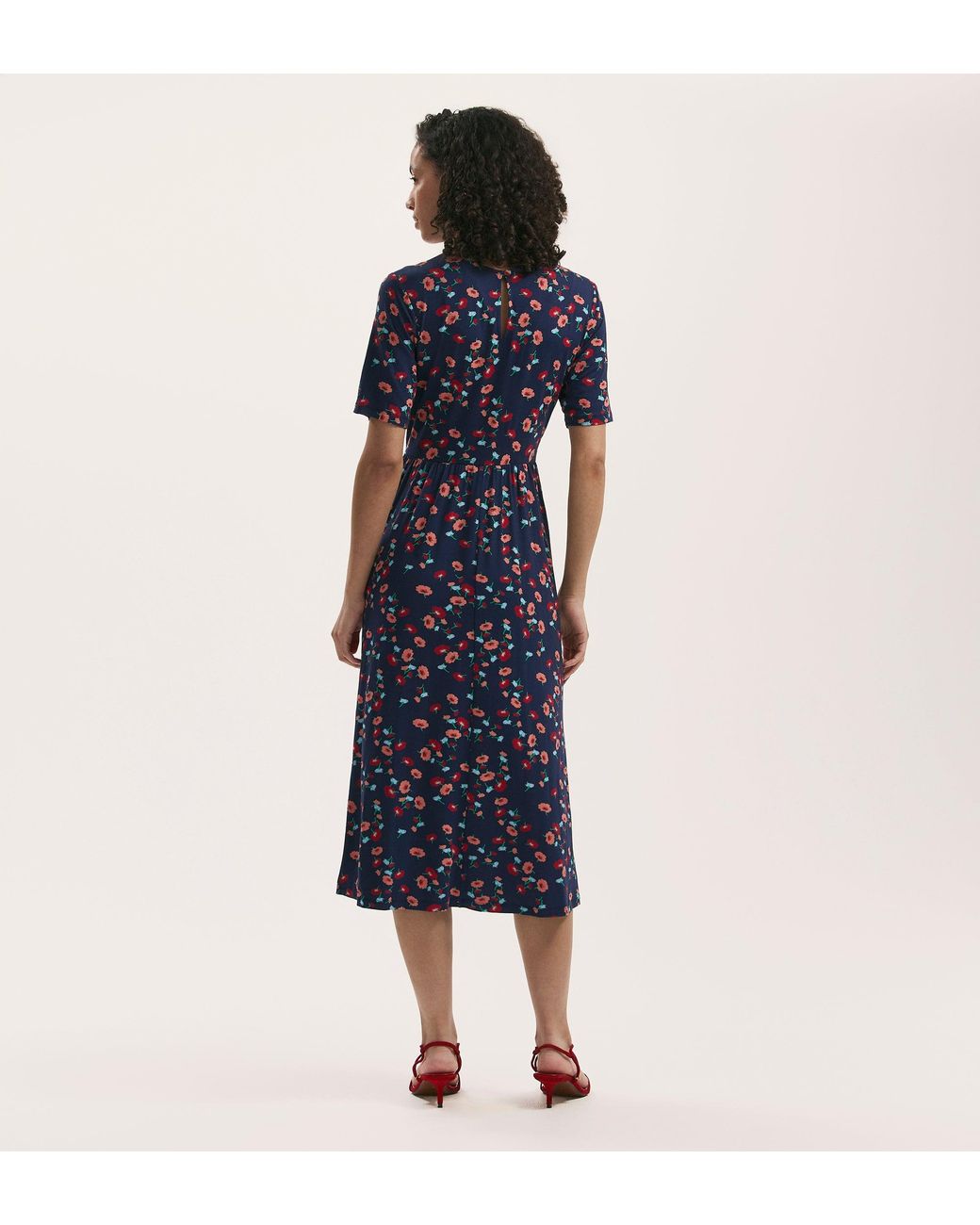 Finery London Blue Kathryn Jersey Midi T-Shirt Dress