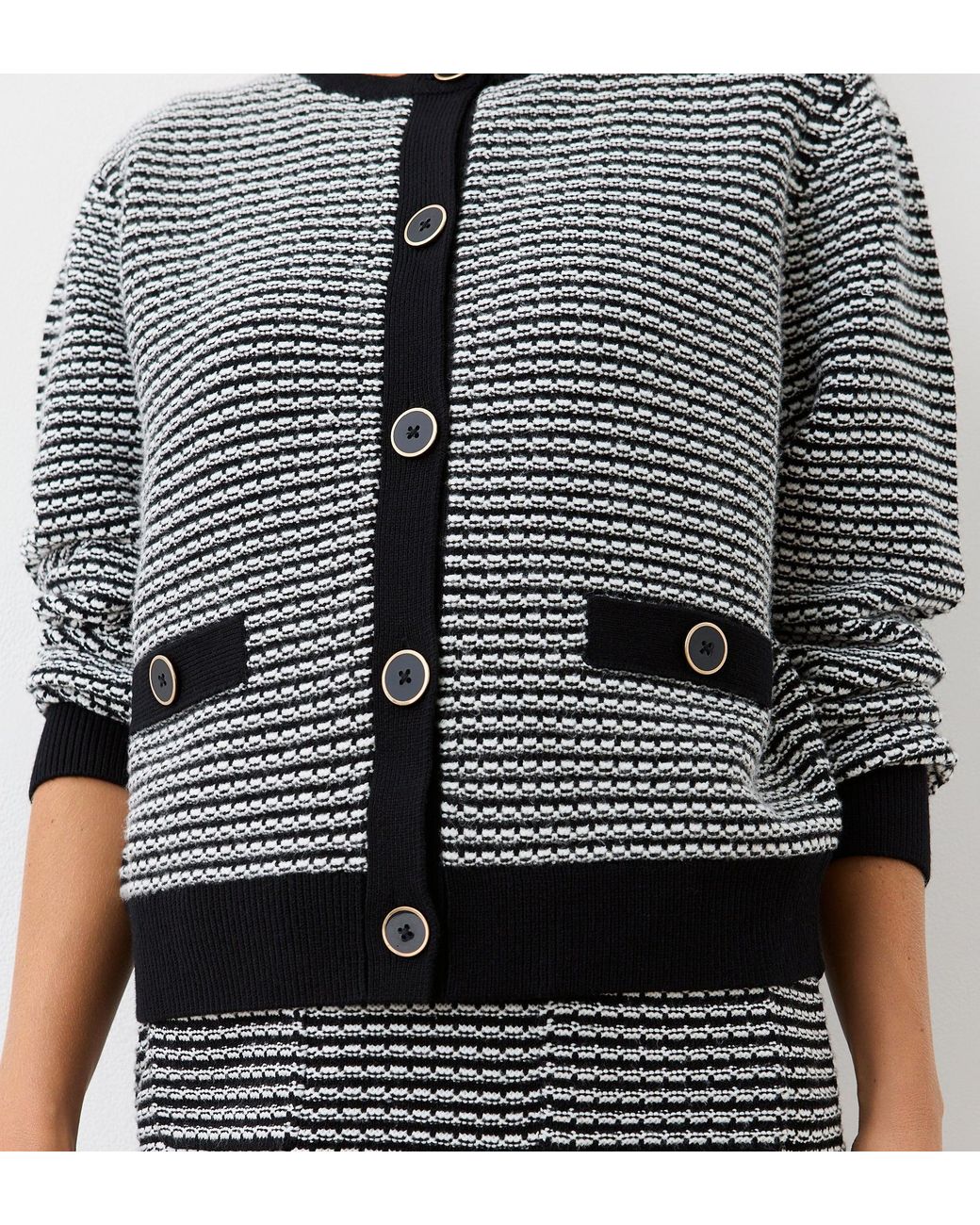 Finery London Gray Emery Knitted Cardigan