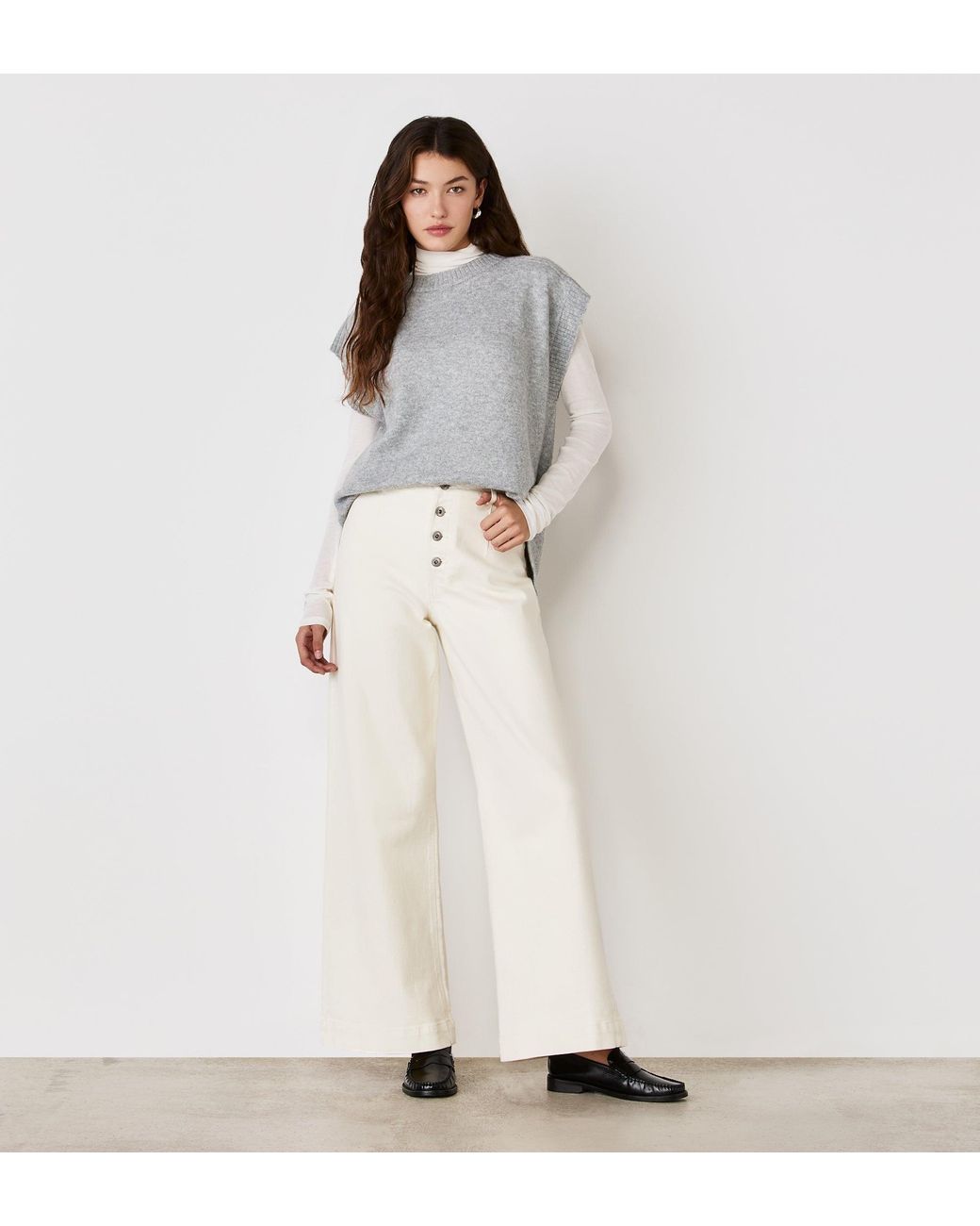Finery London White Tally Denim Jeans