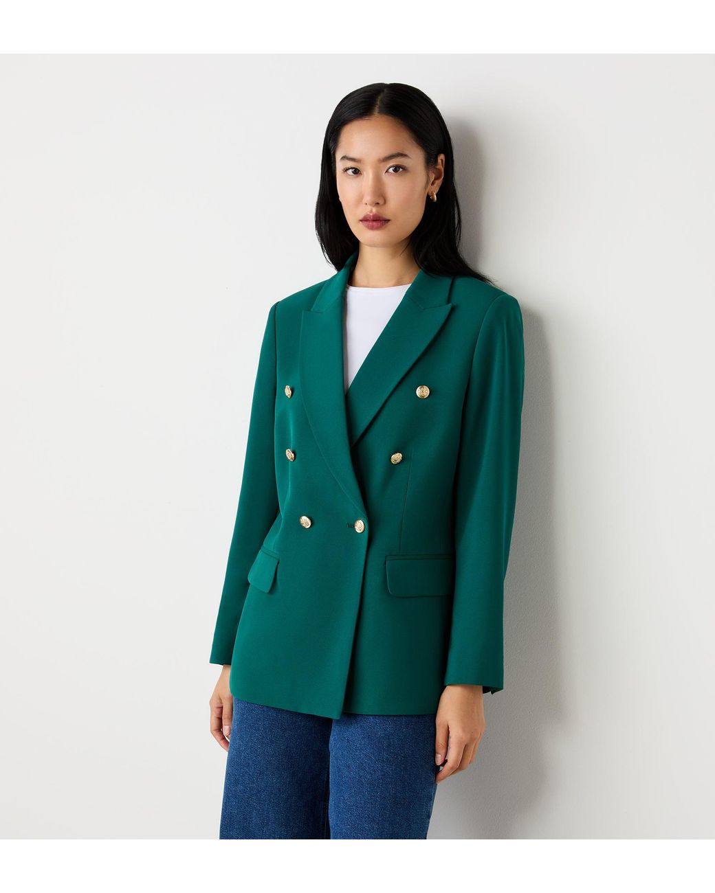 Finery London Green Orla Tailored Blazer
