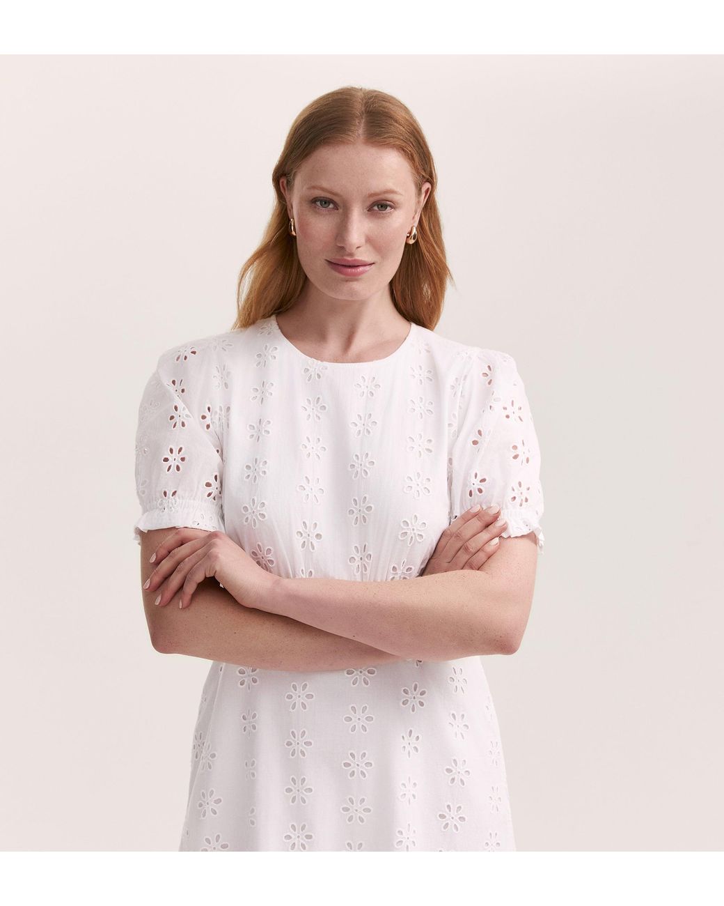 Finery London Pink Mela Cotton Midi Tea Dress