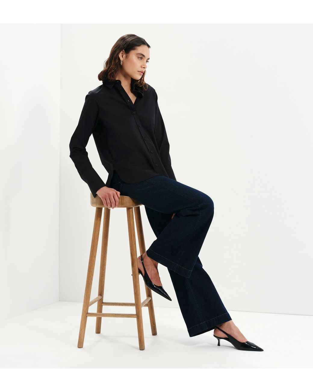 Finery London Black Dillon Cotton Shirt