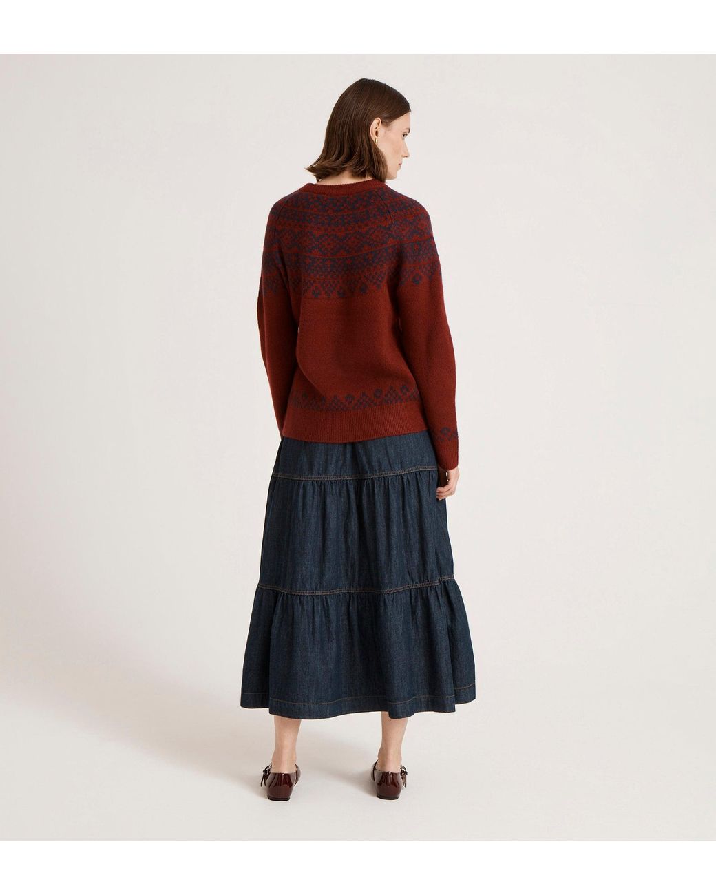 Finery London Blue Elina Knitted Jumper
