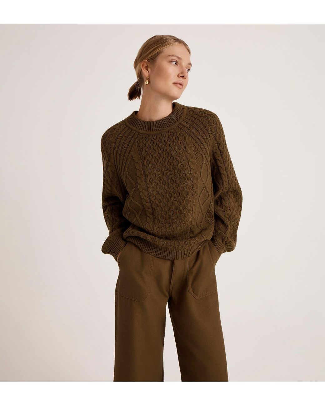 Finery London Brown Ellie Knitted Jumper
