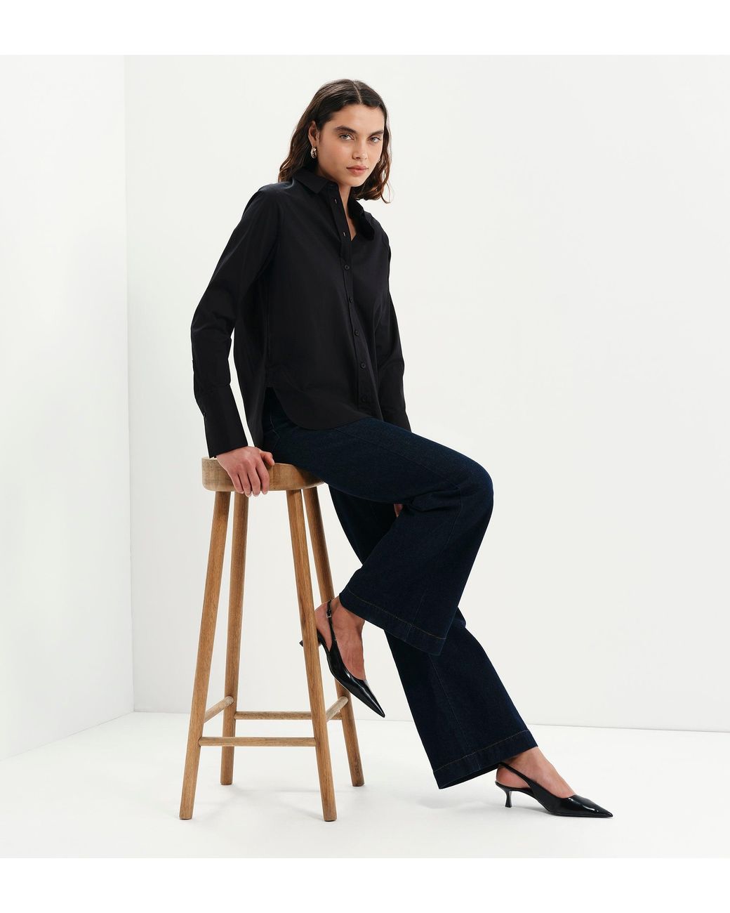 Finery London Black Dillon Cotton Shirt