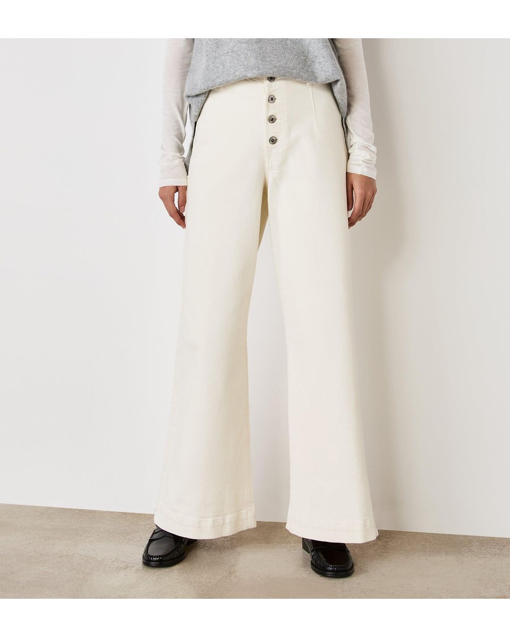 Finery London White Tally Denim Jeans