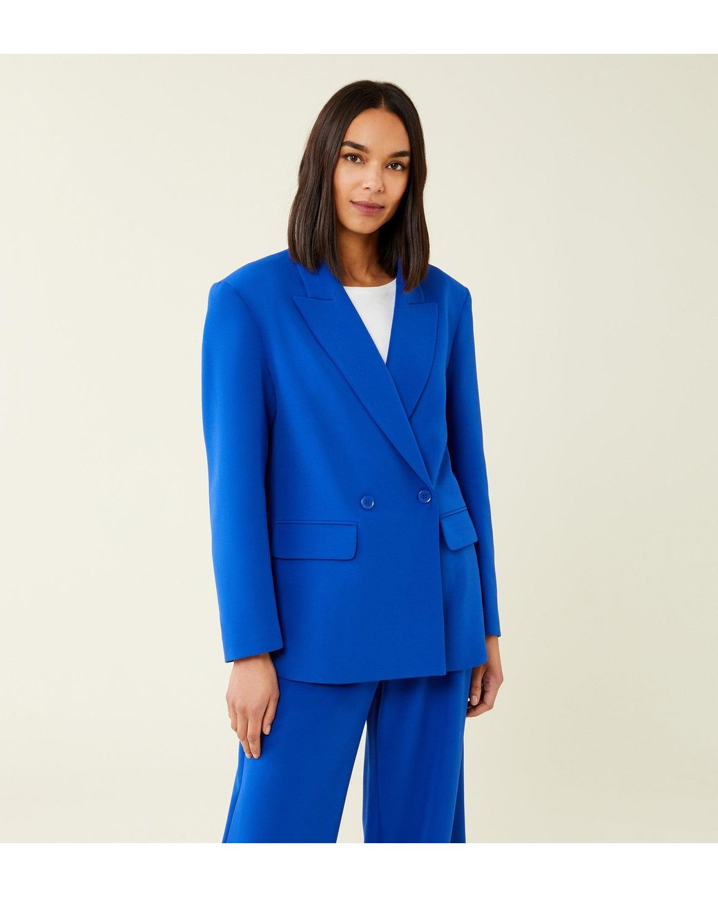 Finery London Blue Maeve Blazer