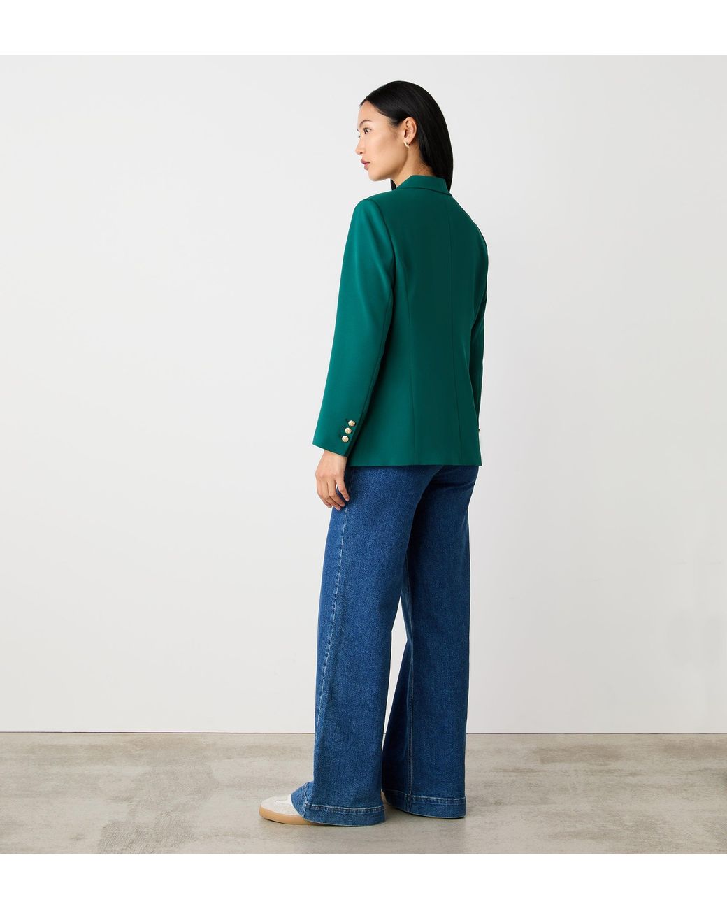 Finery London Green Orla Tailored Blazer