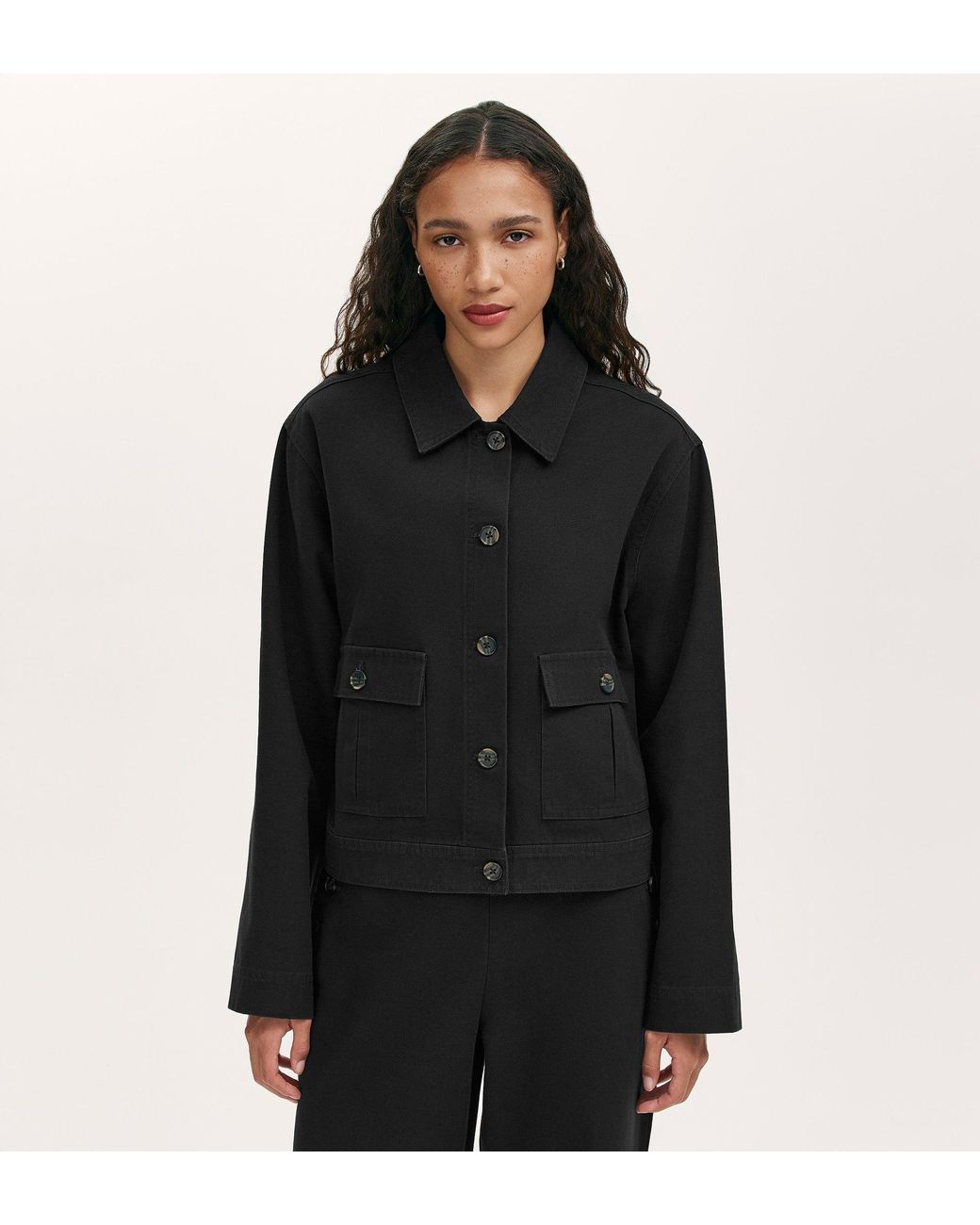 Finery London Black Kelsie Canvas Jacket