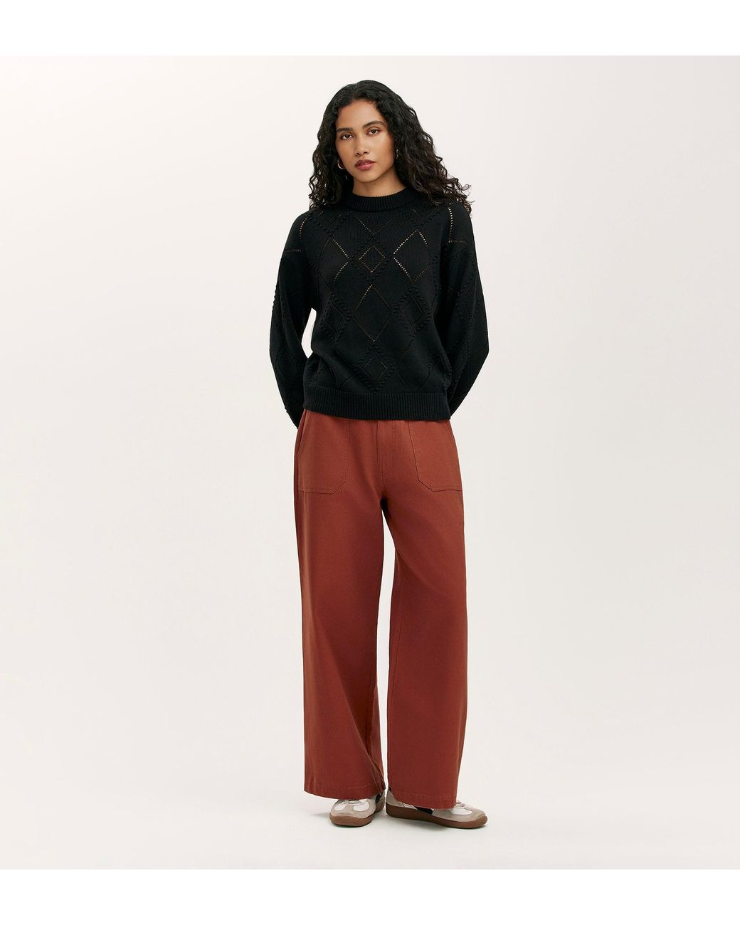 Finery London Black Odette Knitted Jumper