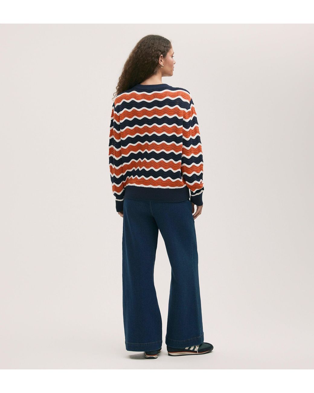 Finery London Red Antonia Crochet Jumper