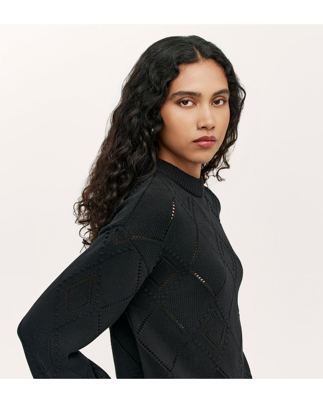 Finery London Black Odette Knitted Jumper