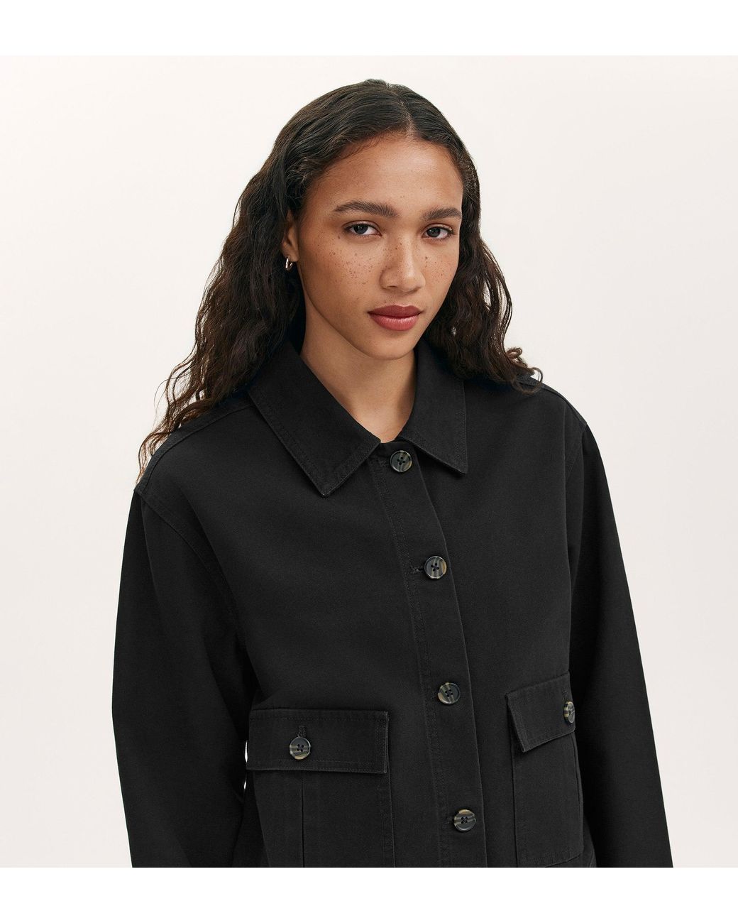 Finery London Black Kelsie Canvas Jacket