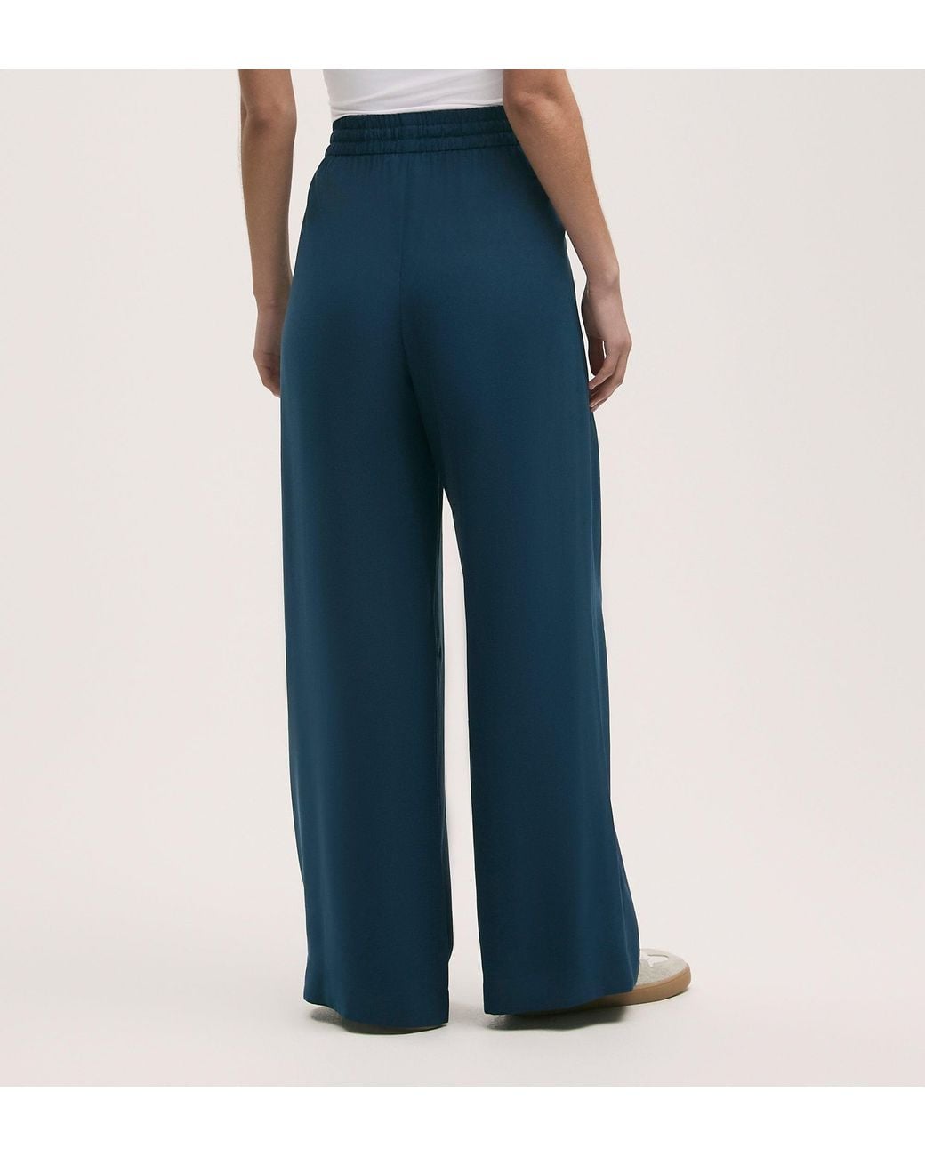 Finery London Blue Dixie Wide Leg Trousers