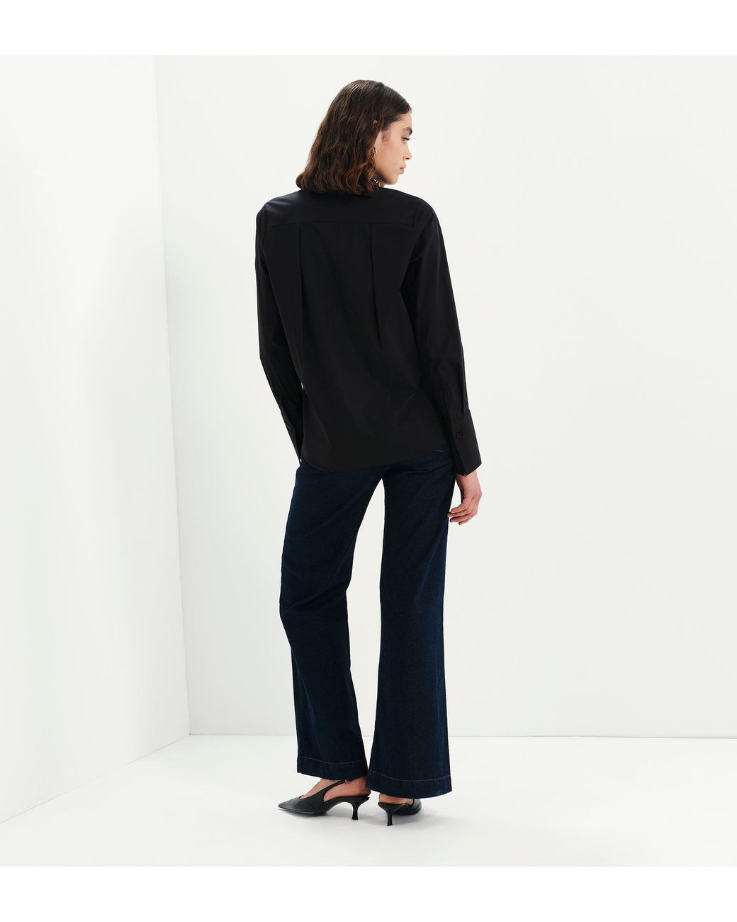 Finery London Black Dillon Cotton Shirt