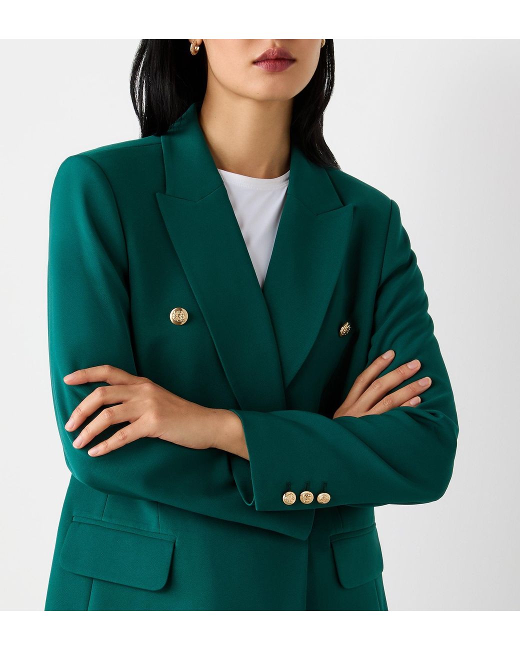 Finery London Green Orla Tailored Blazer