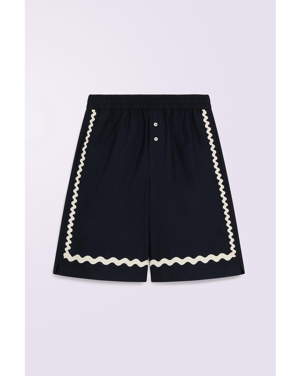 Fiorucci Blue Embroidered Shorts for men