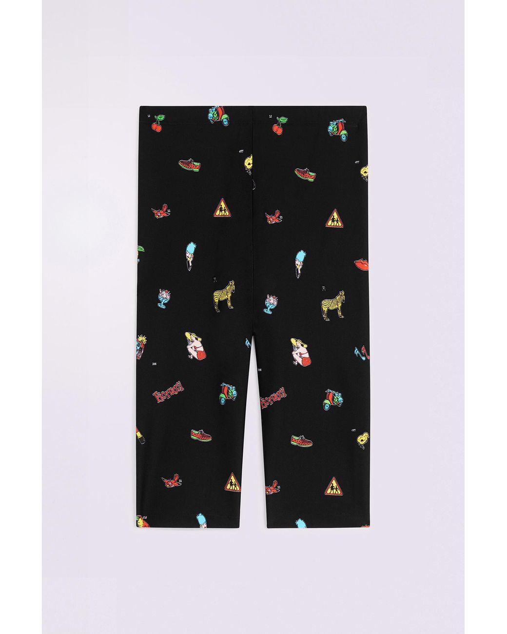 Fiorucci Red Toys Print Biker Shorts